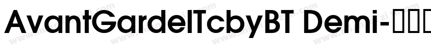 AvantGardelTcbyBT Demi字体转换